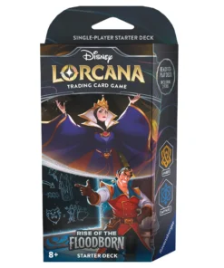 Disney Lorcana Starter Deck Rise Of The Floodborn - The Queen And Gaston - Amber/Sapphire