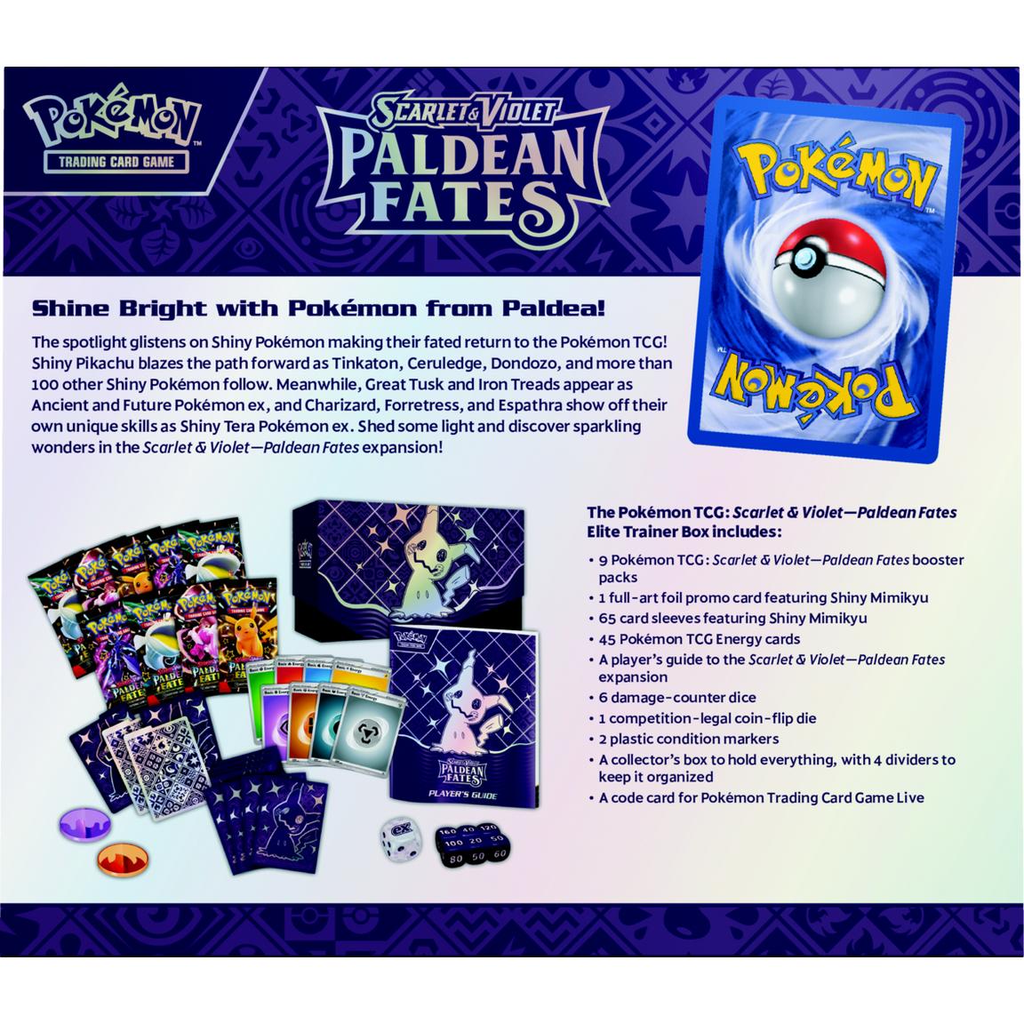 Elite Trainer Box Paldean Fates Pokemon TCG - Imagen 3