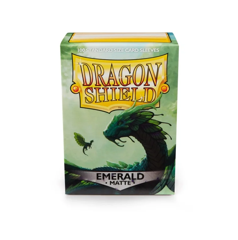 DRAGON SHIELD - SLEEVES STANDARD SIZE MATTE EMERALD (100)