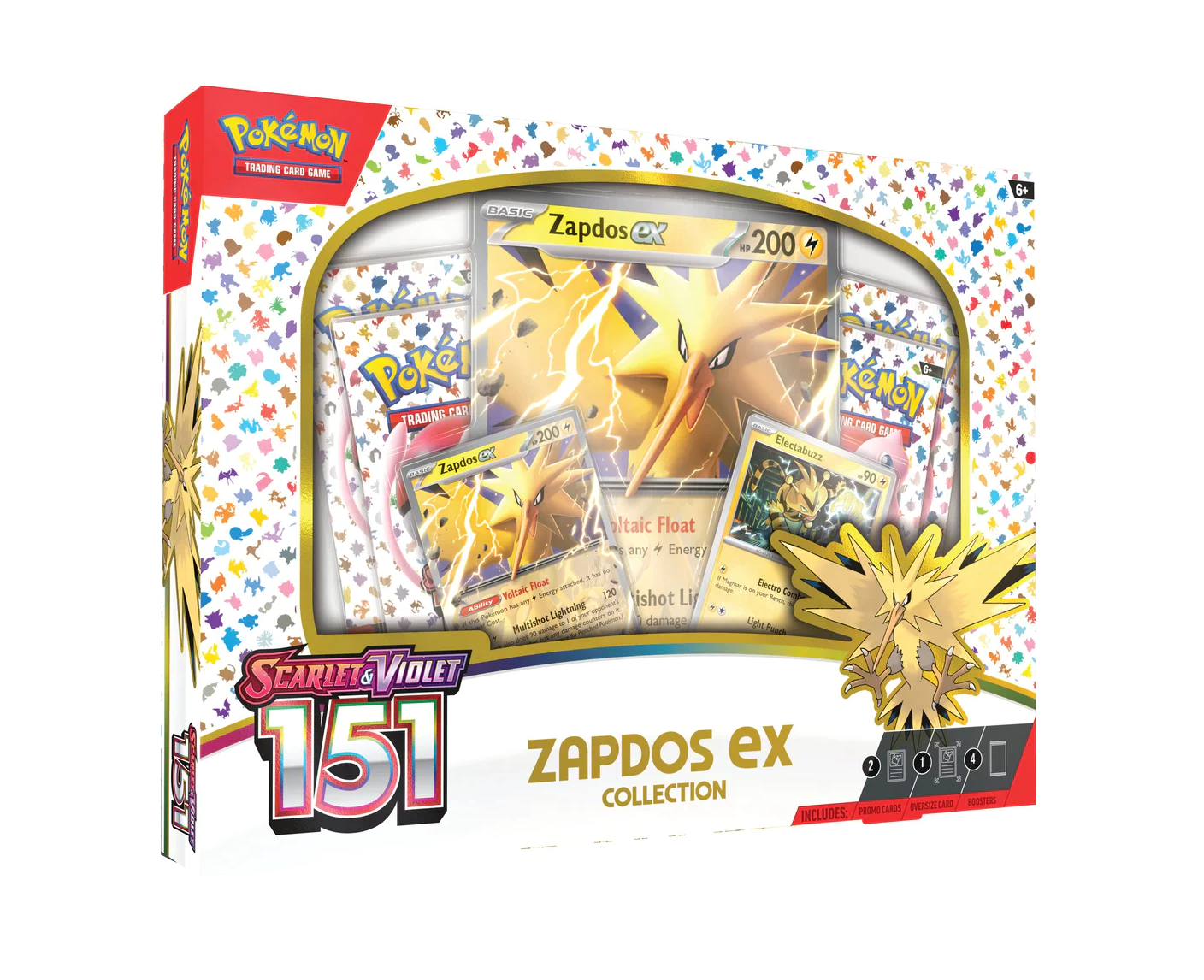 Zapdos ex Collection Pokemon TCG 151 Scarlet & Violet