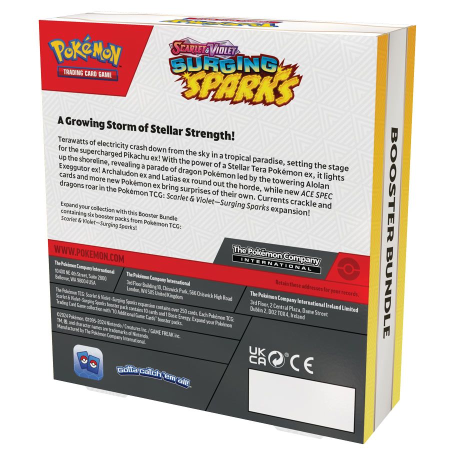 Pokémon TCG: Scarlet & Violet - Surging Sparks - Booster Bundle - Español - Imagen 3