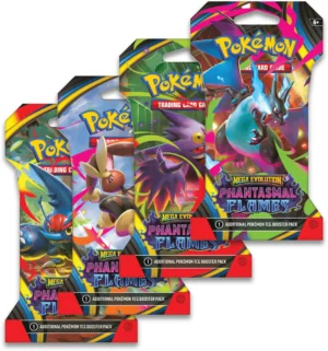 Pokémon TCG Mega Evolution Phantasmal Flames Sleeved Booster Pack - Ingles