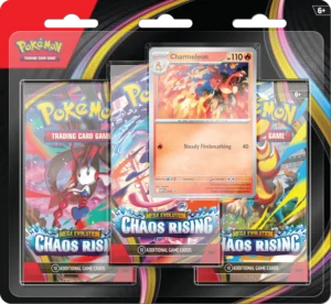 Pokémon Tcg Mega Evolution Chaos Rising 3pk Blister en Ingles