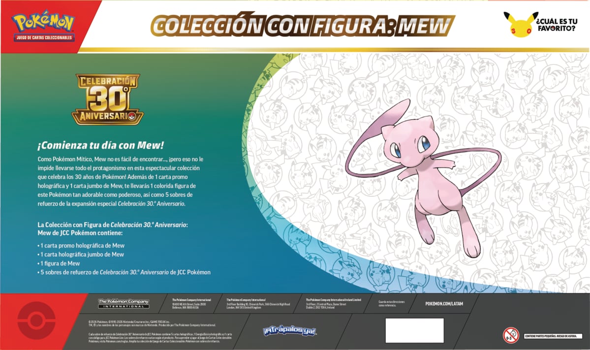 30th Celebration Figure Collection Mew Español – Preventa 06/11/2026 - Imagen 2
