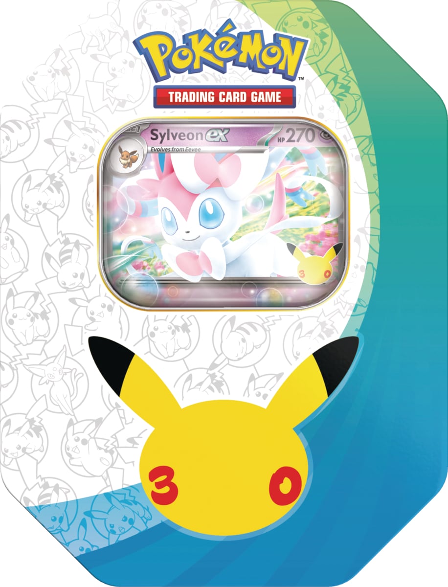 30th Celebration ex Tin Español (Sylveon/Greninja)– Preventa 16/09/2026