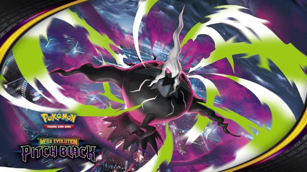 Mega Darkrai ex en la expansion Pokemon TCG Mega Evolution Pitch Black
