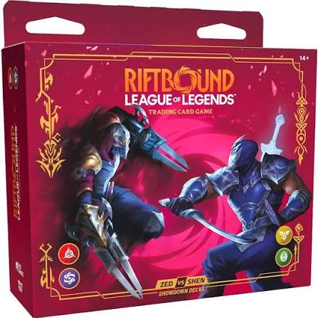 Riftbound Vendetta Showdown Deck Zed vs Shen Inglés